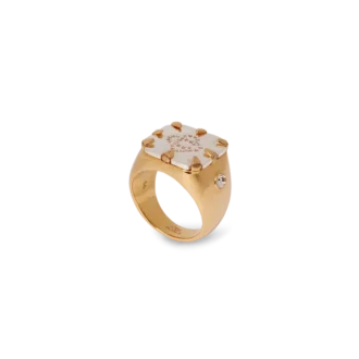 Bague cachet avec logo Cc