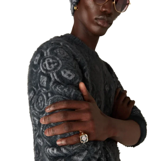 Bague cachet avec logo Cc