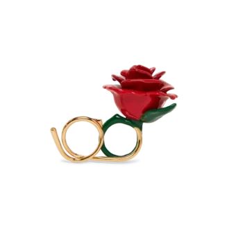 Bague double Rose