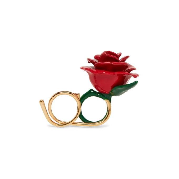 Bague double Rose