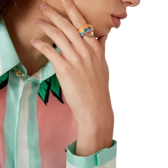Bague Rainbow Heart