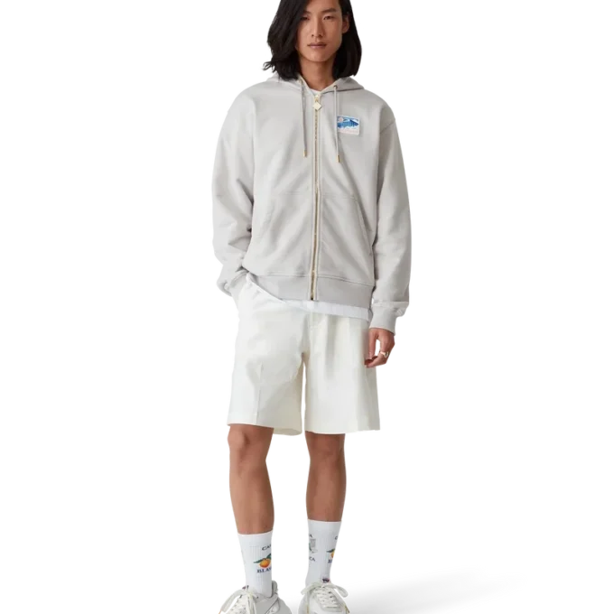 Baskets Atlantis blanches et chromées pour homme