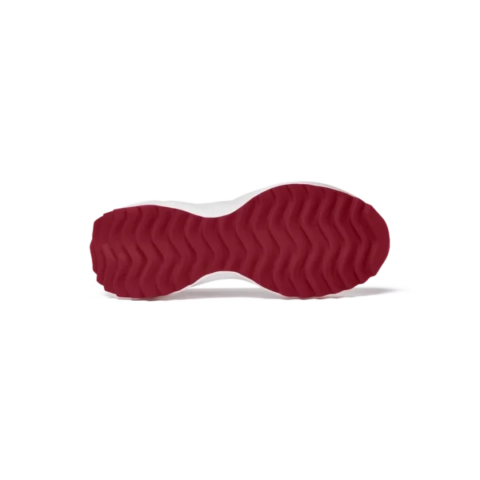 Baskets Atlantis pour femme, blanc et rouge vif