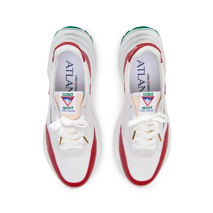 Baskets Atlantis Red Ostrich pour homme