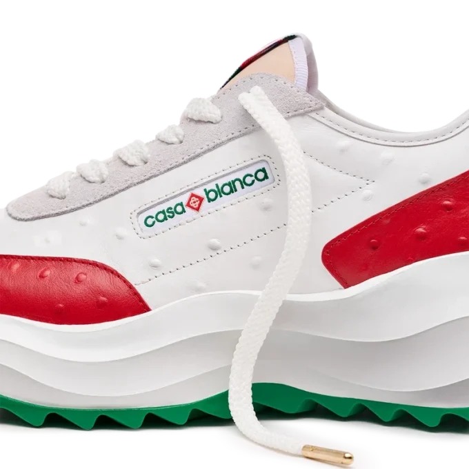 Baskets Atlantis Red Ostrich pour homme