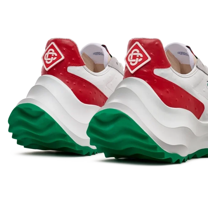 Baskets Atlantis Red Ostrich pour homme