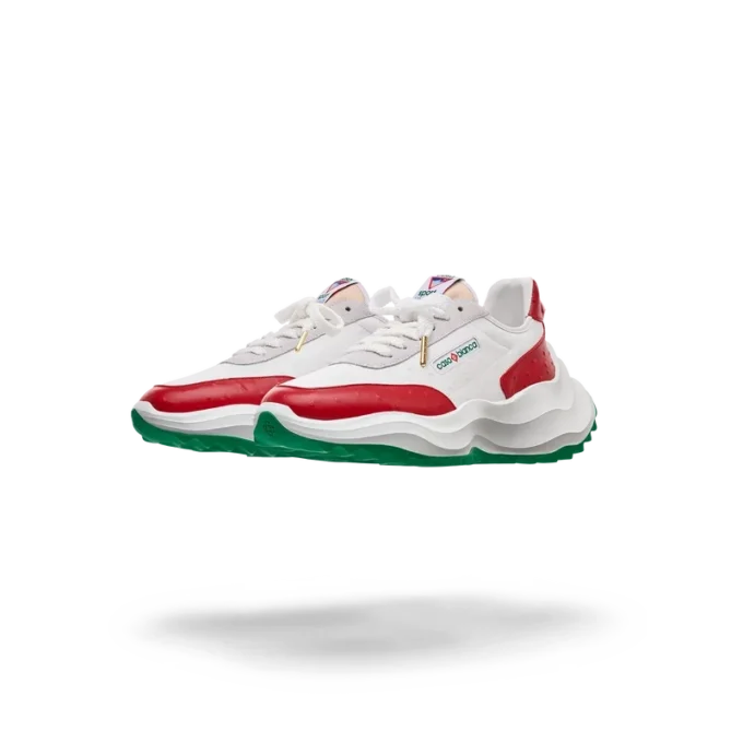 Baskets Atlantis Red Ostrich pour homme