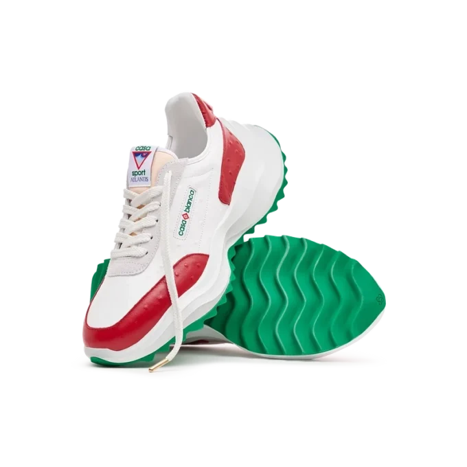 Baskets Atlantis Red Ostrich pour homme