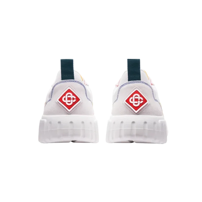 Baskets Court blanches et multicolores pour femme Baskets Court blanches et multicolores pour femme