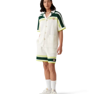 Baskets Court blanches et multicolores pour homme