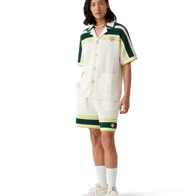 Baskets Court blanches et multicolores pour homme Baskets Court blanches et multicolores pour homme