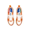 Baskets Court orange et blanches pour homme