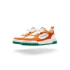 Baskets Court orange et blanches pour homme