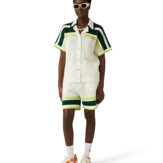 Baskets Court orange et blanches pour homme