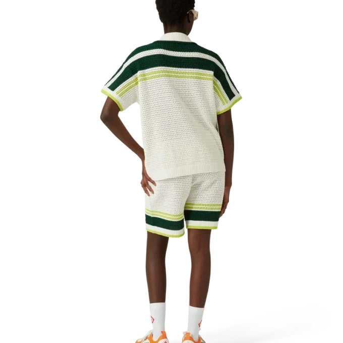 Baskets Court orange et blanches pour homme