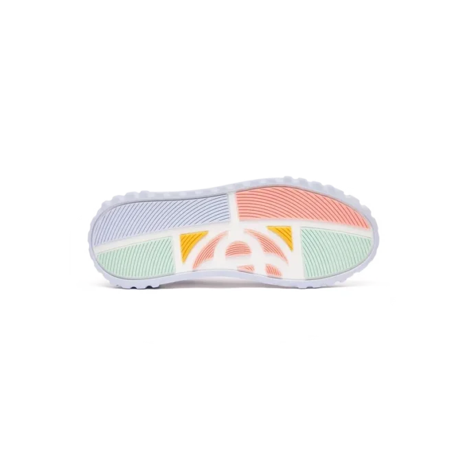 Baskets Court pour homme, blanc et bleu poudré