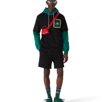 Baskets de tennis en daim vert pour homme