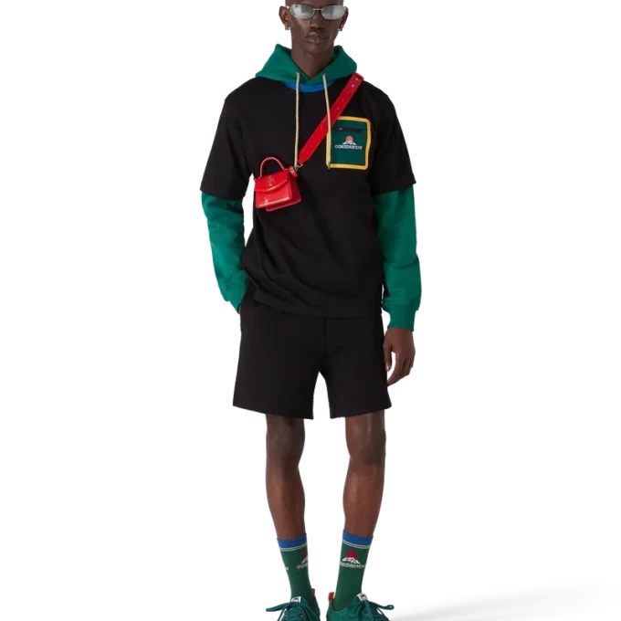 Baskets de tennis en daim vert pour homme