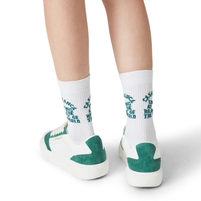 Baskets Del Mar blanches et vertes pour femme