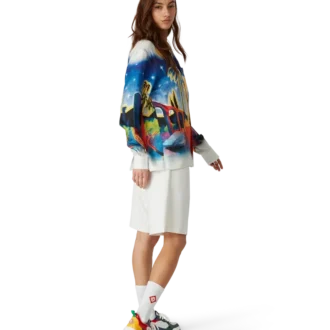 Baskets multicolores Court pour femme