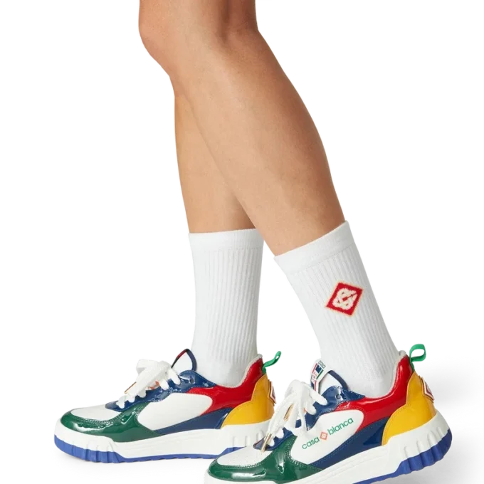 Baskets multicolores Court pour femme