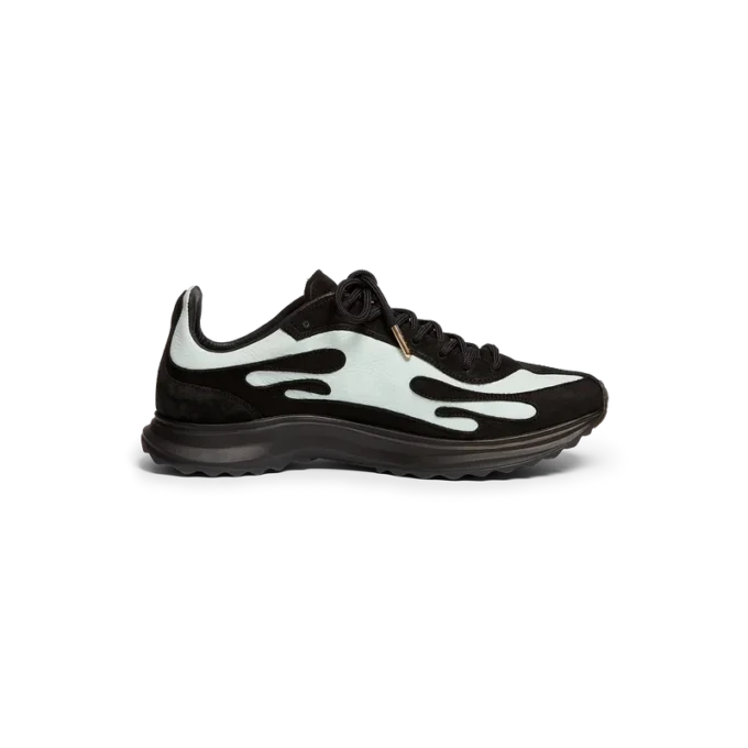 Baskets Stade pour homme, noir et menthe