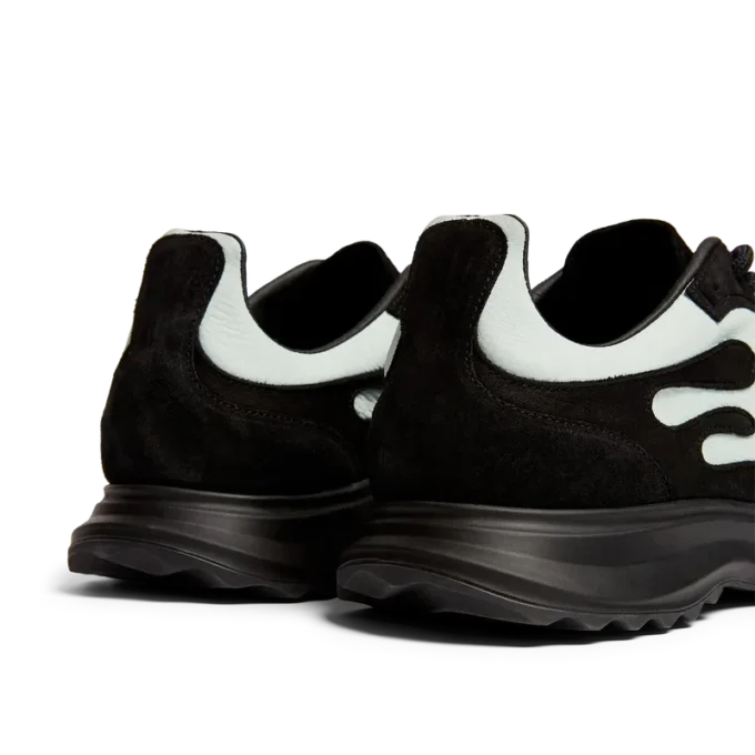 Baskets Stade pour homme, noir et menthe