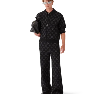 Blouson aviateur en jacquard monogramme