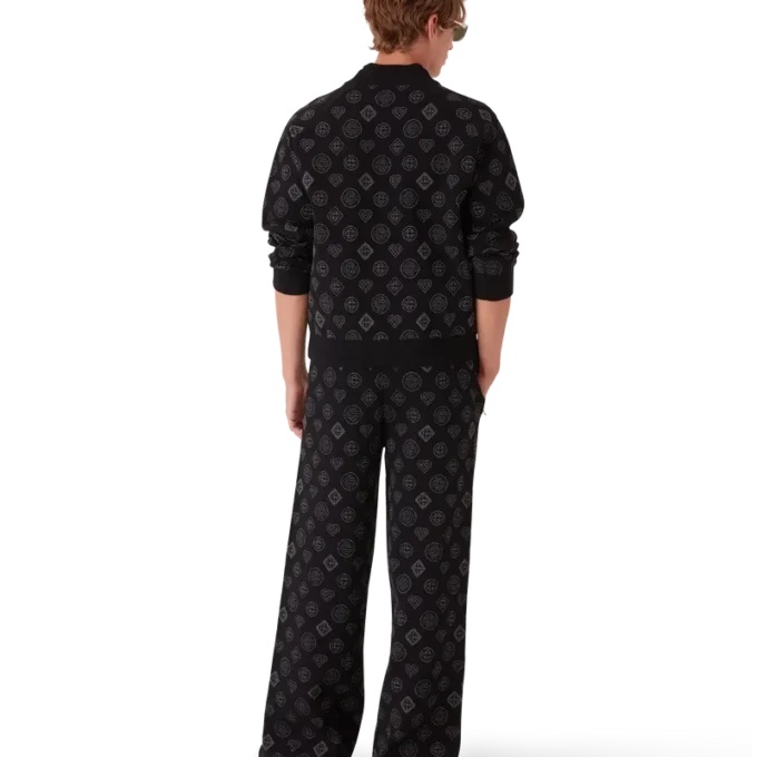 Blouson aviateur en jacquard monogramme