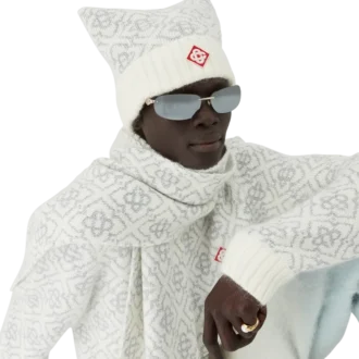 Bonnet de ski en mohair Monogram