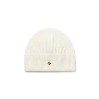 Bonnet en laine à côtes