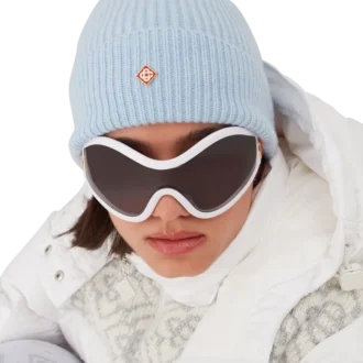 Bonnet en laine à côtes