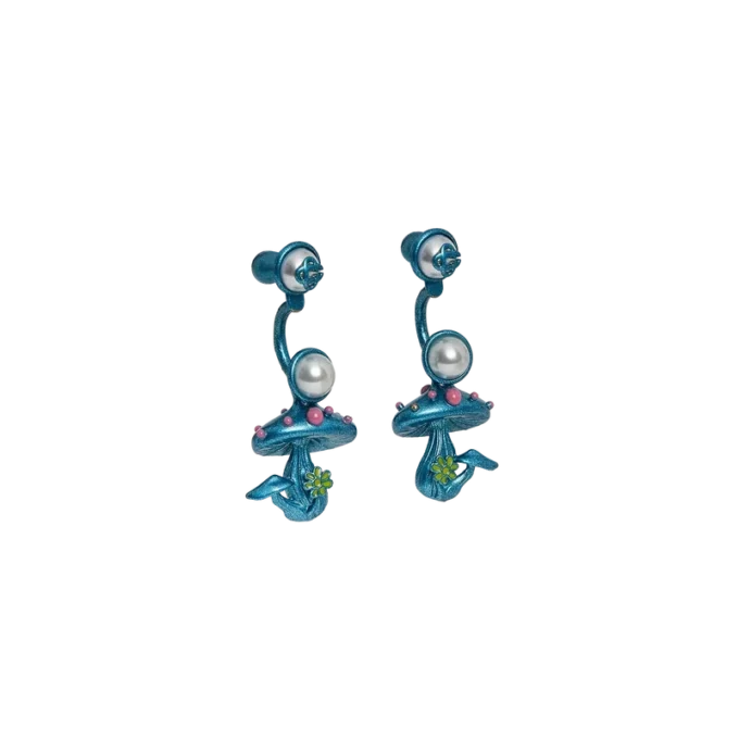 Boucles d&rsquo;oreilles champignon