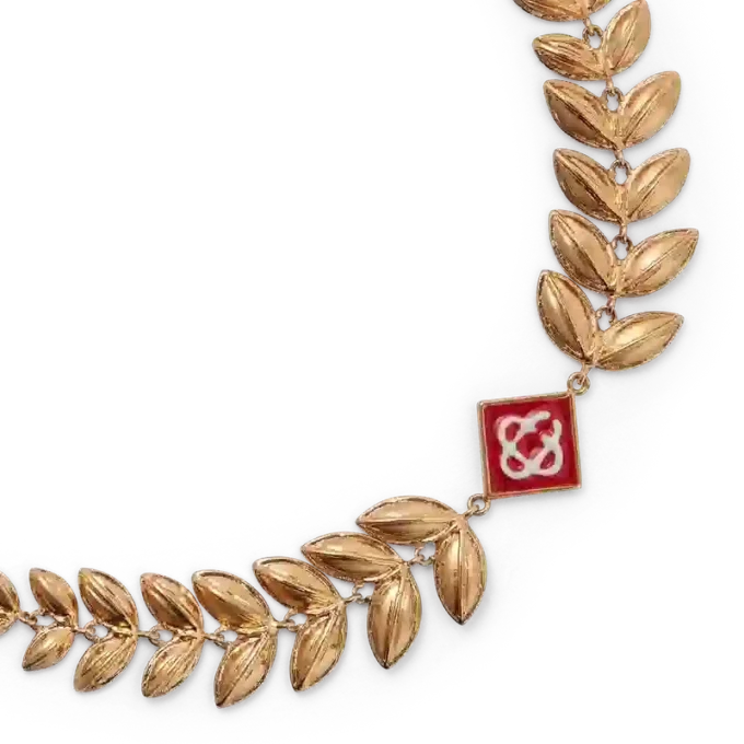 Bracelet feuille de laurier en or Bracelet feuille de laurier en or