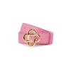 Ceinture rose avec logo CC en relief