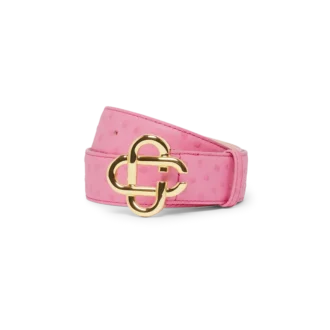 Ceinture rose avec logo CC en relief