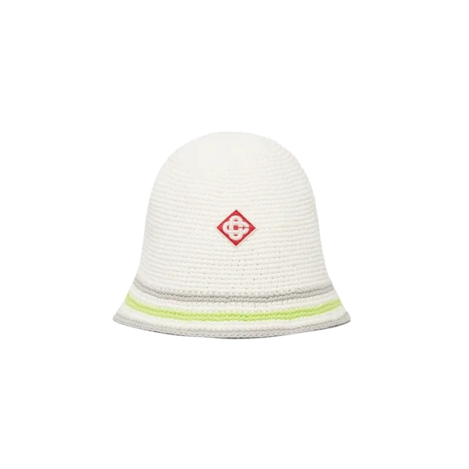 Chapeau au crochet rayé