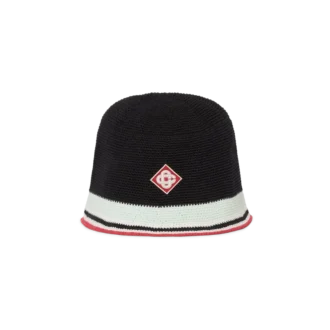 Chapeau au crochet rayé