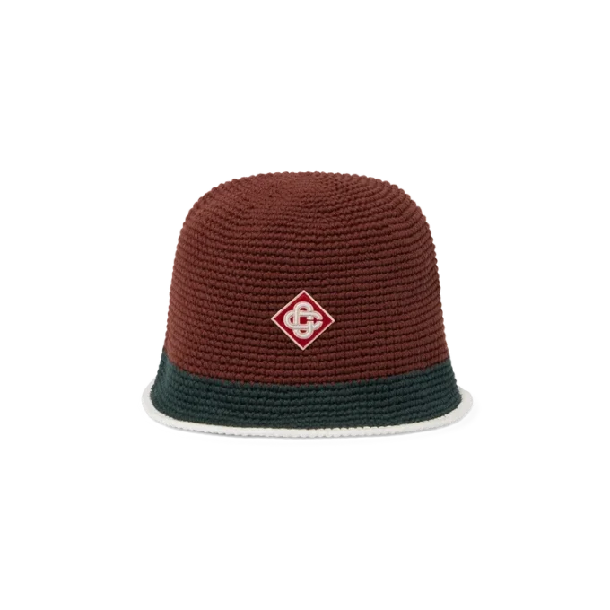 Chapeau au crochet rayé