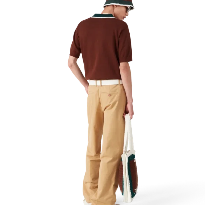 Chapeau au crochet rayé