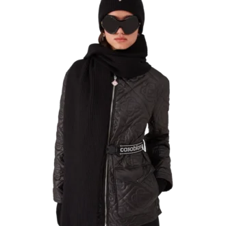 Écharpe de ski en laine côtelée Écharpe de ski en laine côtelée