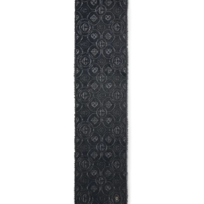 Écharpe en mohair moelleux à motif Monogram
