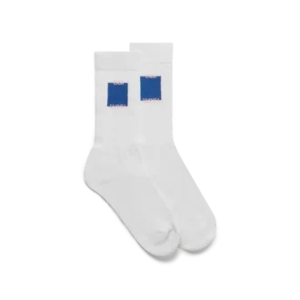 Chaussettes carrées Casa bleues