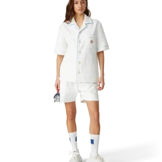 Chaussettes carrées Casa bleues