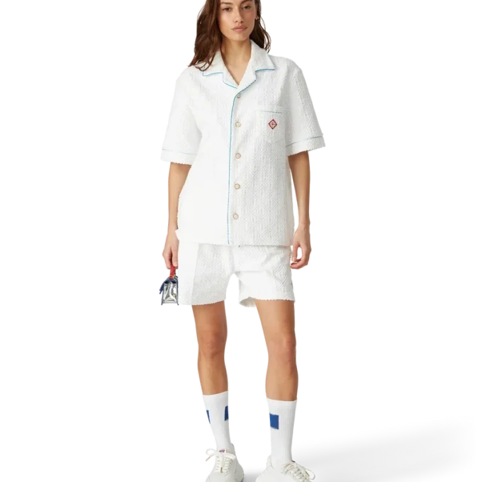 Chaussettes carrées Casa bleues