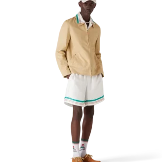 Veste en jacquard monogramme coton