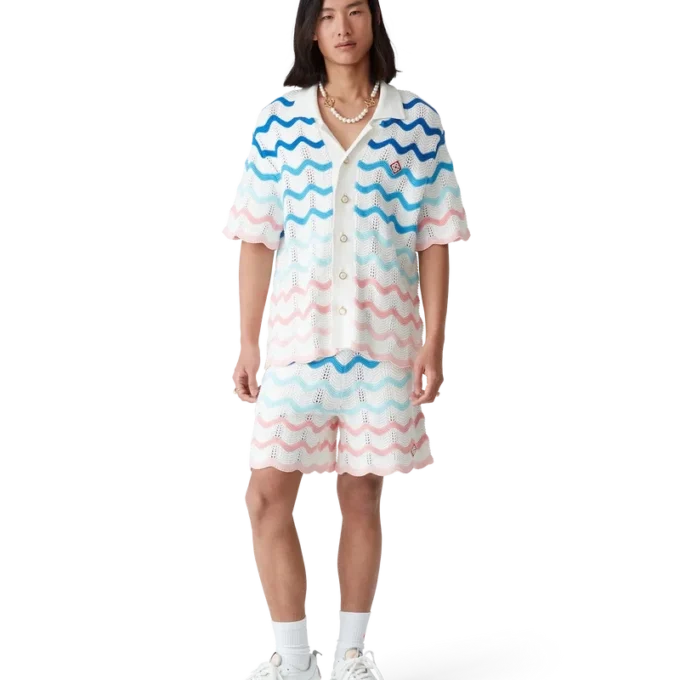 Chemise au crochet Gradient Wave