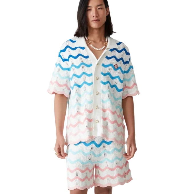 Chemise au crochet Gradient Wave