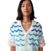 Chemise au crochet Gradient Wave