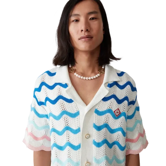 Chemise au crochet Gradient Wave